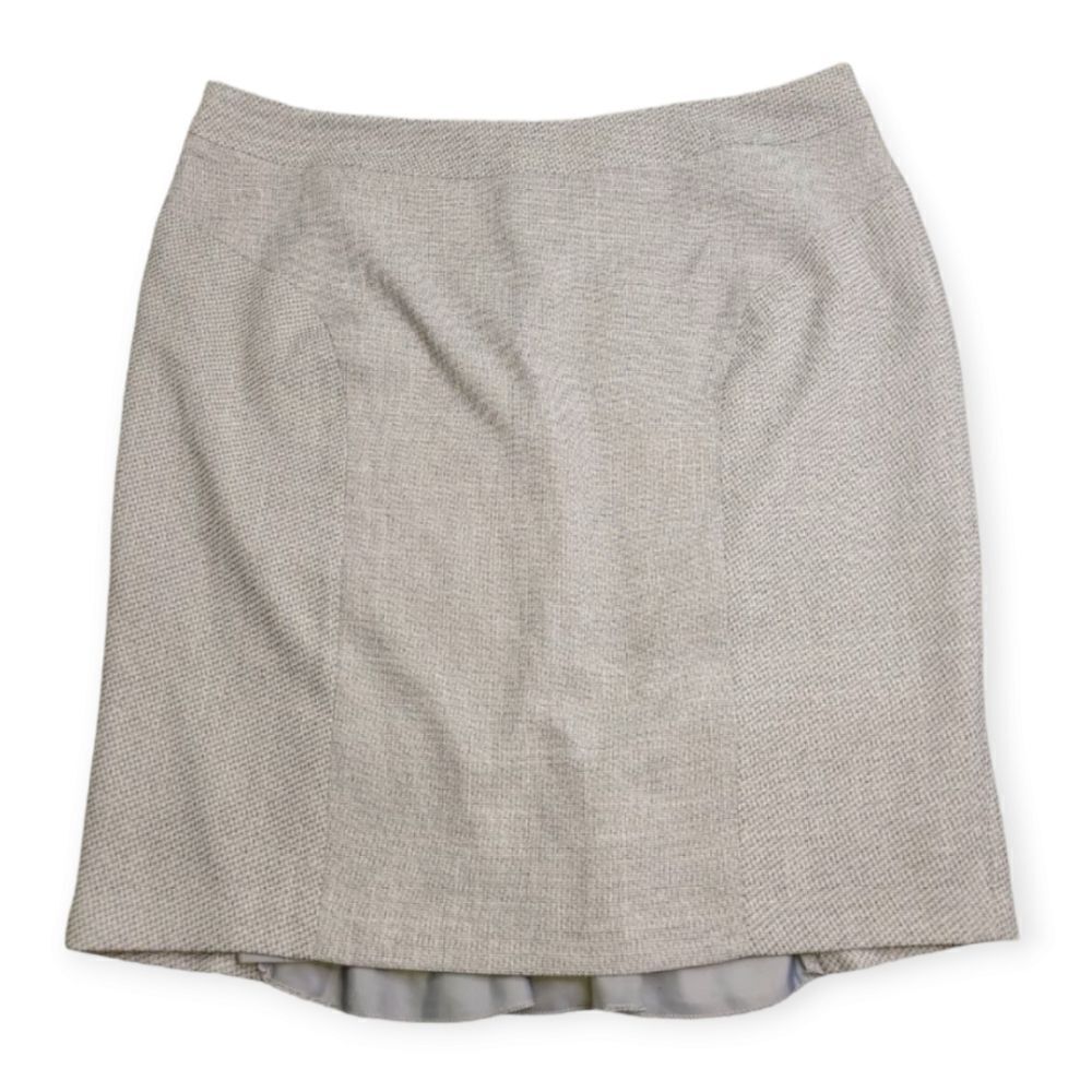 Isabella Grey Square Print Back Ruffle Midi Skirt Business Suit Women's Size 22W